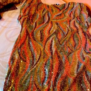 Sequins multicolor dress